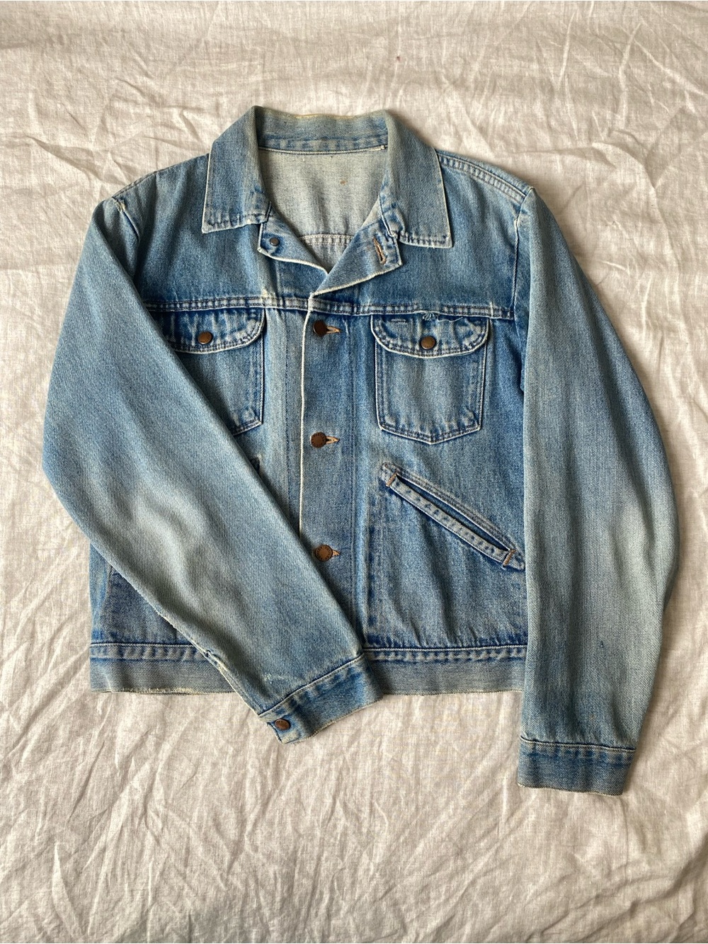 VTG RustlerLight Blue Denim Jacket - Men's